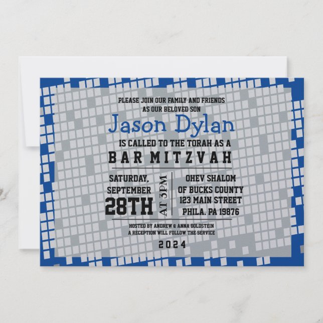 BAT MITZVAH inbjudan till DIGITAL Pub i GAMER GAMI (Framsida)