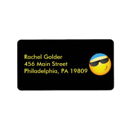 Bat mitzvah inbjudan till lycklig EMOJI Pub Adressetikett