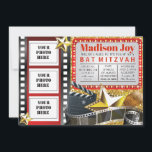 Bat mitzvah inbjudan till MOVIE STAR HOLLYWOOD PHO<br><div class="desc">VÄLKOMNAR!! Jag kan personligen hjälpa dig med din beställning! Fråga mig vad som helst! Allt är anpassade! Alla mina designer är EN-AV-A-TYP-biet av teckningar designad av mig!  Alla bakgrundsbilder av färger,  typsnitt och text kan ändras genom att klicka på knappen ANPASSA IT.  Känn dig fri att skicka e-postbegäranden till:Marlalove@hotmail.com</div>