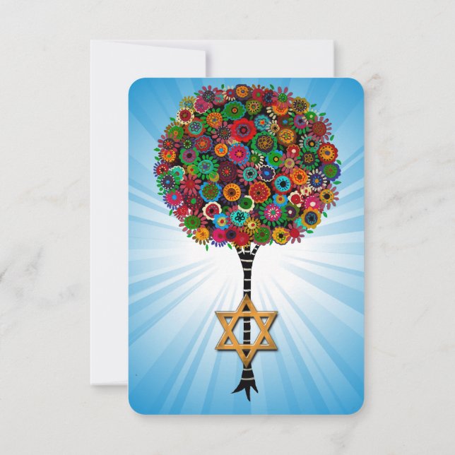 Bat mitzvah inbjudan till pub (Baksida)