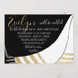 Bat mitzvah inbjudan till Pub Mitzvah-Elegant