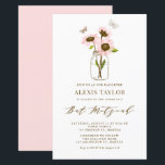 Bat mitzvah inbjudan till rosa Solblommor Mason Bu<br><div class="desc">Familjen Inbjudan och vänner till ditt evenemang med anpassadets bat mitzvah inbjudan. Den har rosa solblommor i en Mason burk. Anpassa genom att lägga till information. Den här bat mitzvah solrosinbjudan är perfekt för alla teman eller säsonger.</div>