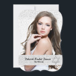 Bat mitzvah inbjudan till Silver Confetti<br><div class="desc">En ny, minimalistisk design av kaskadkonfekti från silver över ditt favoritfoto. David Star kan dras till vilken plats som helst, göras större eller mindre ( -) eller elimineras. Skapar det här en mångsidig inbjudan. () Kortet är enkelt att anpassa med text, teckensnitt, teckensnitt, färg, pappra formalternativ och val av sex...</div>