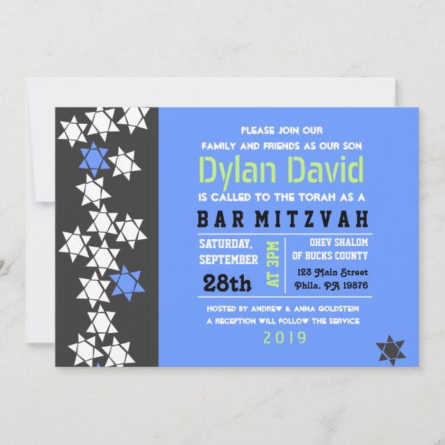 BAT MITZVAH inbjudan till SKAPANDE Pub (Framsida)