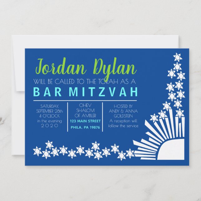 BAT MITZVAH inbjudan till SKAPANDE Pub (Framsida)