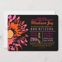 BAT MITZVAH inbjudan till SO SÖT DAISY