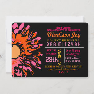 BAT MITZVAH inbjudan till SO SÖT DAISY
