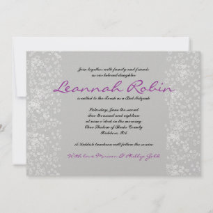 BAT MITZVAH inbjudan till STAR TRÄD Pub