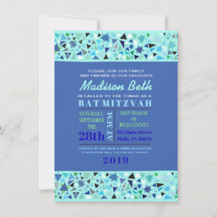 BAT MITZVAH inbjudan till STAR WALL Pub Aqua
