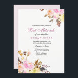 Bat mitzvah inbjudan till Sweet Rosa Blommigt Girl<br><div class="desc">Söt Rosa Blommigt Flickor Bat mitzvah inbjudan Bevackert handmålad vattenfärgsdesign blommigt Blommigt Bouquet,  rustik blommigt Se vår matchningslista ovanför Design från: https://www.etsy.com/shop/SmallHouseBigPony</div>