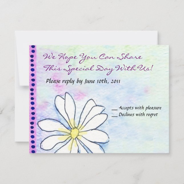 Bat mitzvah inbjudan till Vår Watercolor judish (Framsida)