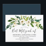 Bat mitzvah inbjudan till vitblommor<br><div class="desc">Vita blommor Bat mitzvah inbjudan Se matchningssamling i Niche and Nest Store</div>