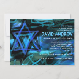 Bat mitzvah inbjudan till WATERCOLOR STAR Pub