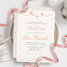 Bat Mitzvah Inbjudningar