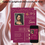 BAT MITZVAH inbjudningar Judiska fotokort Elegant<br><div class="desc">LeahG på Zazzle presenter en expertsamling av Bat mitzvah fotoinbjudningar av modern, snyggt och chic judisk Torah. Dessa inbjudningar är mycket designade för att fånga kärnan i denna milstolpe i helig, där traditionen blandas med contemporaryns estetik. Med sin eleganta och sofistikerade utformning är dessa inbjudningar perfekt för dem som vill...</div>