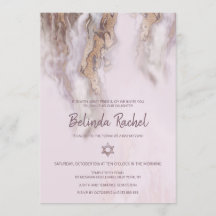 Bat mitzvah inbjudningar| Ro Guld