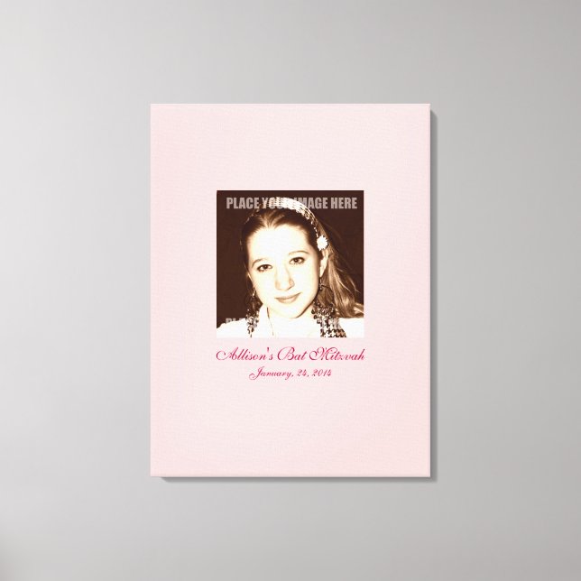 Bat mitzvah inloggning i Party Canvastryck (Framsida)