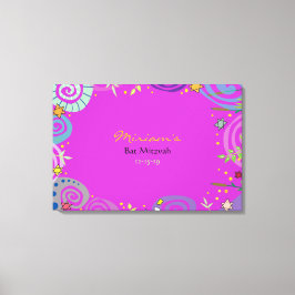 Bat mitzvah inloggningskontroll för MOR NATURE SWI Canvastryck