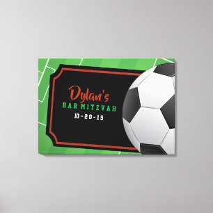 BAT MITZVAH inloggningsnämnd för SOCCER Pub Canvastryck