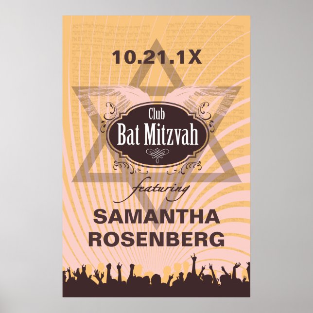 Bat mitzvah klubb Poster (Framsidan)