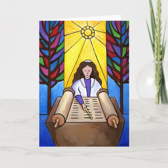 Bat mitzvah kort (Framsida)