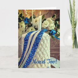 Bat Mitzvah-kort, 5" x 7" vikbart kort