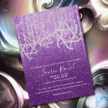 Bat mitzvah Lila White Extra Sparkly Inbjudningar<br><div class="desc">Bat mitzvah Lila White Extra Sparkly Pub Mitzvah och Bat mitzvah inbjudan är designade av Umua. Tryckt och avsänt av Zazzle eller dess partner.</div>