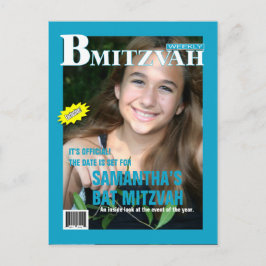 Bat mitzvah magasin Spara datumskalning Meddelande Vykort