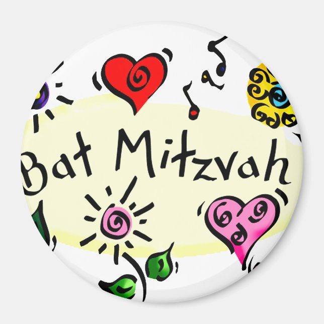 Bat mitzvah magnet (Framsidan)