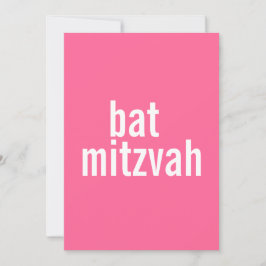 Bat mitzvah meddelanden {Rosa} Inbjudningar