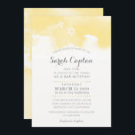 BAT MITZVAH, modern blek gult grått, vattenfärg Inbjudningar<br><div class="desc">by kat masard >> kat@simplysweetPAPERIE.com << - - - - - - - - - - - - - - - - - - - - - - - - - - - - - - - Kärlek, designen, men skulle vilja se vissa förändringar - ett annat färg-schema, produkt, foto...</div>
