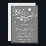 BAT MITZVAH, modern elegant-skript grått Inbjudningar<br><div class="desc">genom kat masard >> kat@simplysweetPAPERIE.com << CONTACT ME för anpassningsbar eller för att lägga till linjer i Hebrew Kärlek, men vill se vissa ändringar - ett annat färg-schema, produkt, foto eller anpassad för ett annat tillfälle - ingen oro kontaktar mig bara - jag är lycklig för att hjälpa till! -...</div>