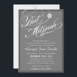 BAT MITZVAH, modern elegant-skript grått Inbjudningar<br><div class="desc">genom kat masard >> kat@simplysweetPAPERIE.com << CONTACT ME för anpassningsbar eller för att lägga till linjer i Hebrew Kärlek, men vill se vissa ändringar - ett annat färg-schema, produkt, foto eller anpassad för ett annat tillfälle - ingen oro kontaktar mig bara - jag är lycklig för att hjälpa till! -...</div>