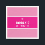 BAT MITZVAH, modern, enkel rosa söt stjärna Pappersservett<br><div class="desc">efter kat masard >> WWW.SIMPLYSWEETPAPERIE.COM <<<<<<<<></div>