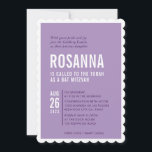 BAT MITZVAH, modern, minimal lila för design Inbjudningar<br><div class="desc">genom att kattmasard > WWW.SIMPLYSWEETPAPERIE.com Kärlek, men skulle vilja se vissa förändringar - ett annat färg-schema, produkt, foto eller anpassad för ett annat tillfälle - ingen oro bara kontakta mig - jag är lycklig för att hjälpa till! - - - - - - - - - - - - -...</div>