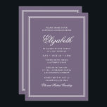 Bat mitzvah Modern Monogram om enkel ram Inbjudningar<br><div class="desc">Sammansatt av elegant serif och kursiv skripttypografi på ram. Detta är designat av Select Party Supplies,  exklusiv för Zazzle. Finns här: http://www.zazzle.com/selectpartysupplies</div>