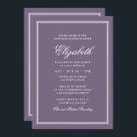 Bat mitzvah Modern Monogram om enkel ram Inbjudningar<br><div class="desc">Sammansatt av elegant serif och kursiv skripttypografi på ram. Detta är designat av Select Party Supplies,  exklusiv för Zazzle. Finns här: http://www.zazzle.com/selectpartysupplies</div>