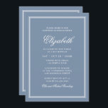 Bat mitzvah Modern Monogram på Enkel Ram Inbjudningar<br><div class="desc">Sammansatt av elegant serif- och kursivt skripttypografi på ram.

Detta är designad av Select Party Supplies,  exklusiv för Zazzle.

Finns här:http://www.zazzle.com/selectpartysupplies</div>
