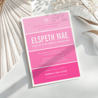 BAT MITZVAH modern ombre gradient Hollywood rosa