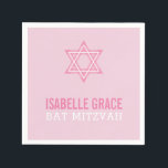 BAT MITZVAH, modern söt rosa star Pappersservett<br><div class="desc">efter kat masard >> WWW.SIMPLYSWEETPAPERIE.COM <<<<<<<<></div>