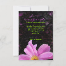 Bat mitzvah mottagningskort för rosa PEONY