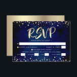 Bat mitzvah Navy Watercolor Guld Script Entrée OSA Kort<br><div class="desc">Var stolt, gladd och visa den här milstolpen av din favoritBat mitzvah! Inkludera det här fantastiska, moderna OSA-kortet för personlig för evenemanget. Bild faux faux guld foil calligraphy script och konetti täcker över en rik, dramatisk, marin blå bakgrund. Anpassa anpassningsbarna med alternativen "svara senast" och "ange". Matchning och samordning av...</div>