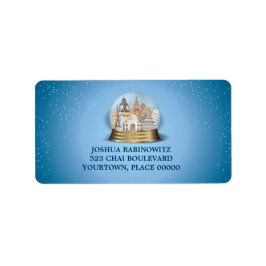 Bat mitzvah på Traveler Snö Globe Pub Adressetikett