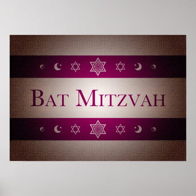 Bat Mitzvah Poster (Framsidan)
