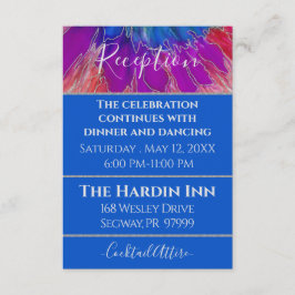 Bat mitzvah Pub Mitzvah Elegant Tie Dye Design Enc Tilläggskort