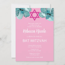 Bat mitzvah QR-kod för rosa