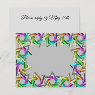 Bat mitzvah Rainbow Star valfri Färg OSA Kort