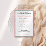 Bat mitzvah rektangel för glitter Ljust rosa och S Inbjudningar<br><div class="desc">Trendigets Bat mitzvah inbjudan innehåller gnistrande faux glitter som är skrivet mot en solid färg-bakgrund. Använda mallformuläret om du vill lägga till egen information. Du kan använda Design Verktyg för att ändra teckensnittet stil,  färg och layout.</div>