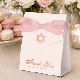 Bat Mitzvah Rosa Rosa Guld Davidstjärna Tack Presentaskar