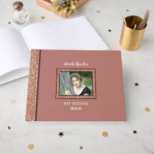 Bat Mitzvah Roséguld Speciella Tillfällen Foto Gästböcker